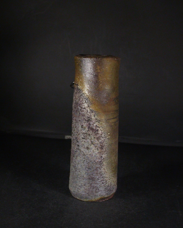 備前焼 登窯 備前焼人間国宝 故藤原 雄 共箱付き窯変掛花入3 備前焼卸