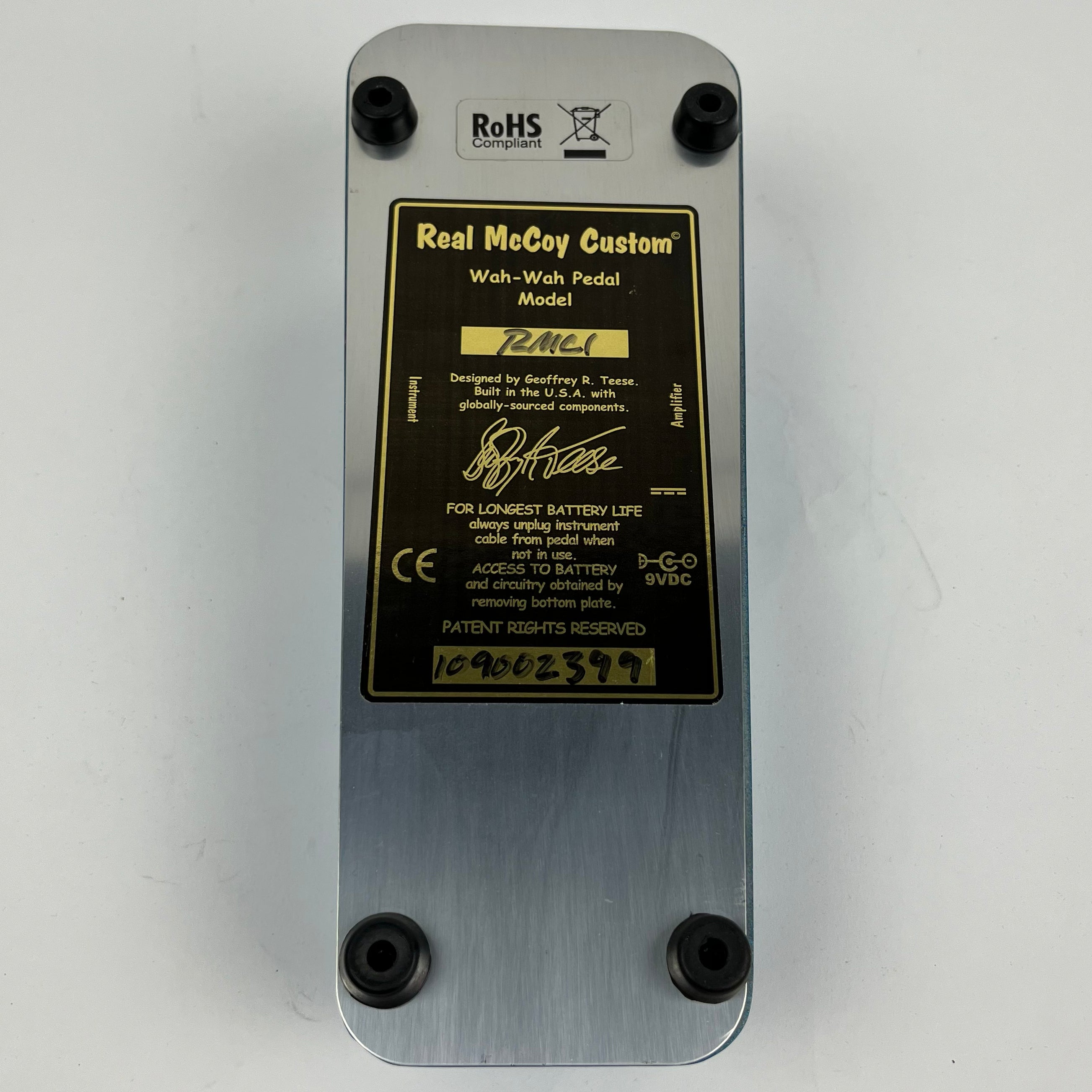 Real McCoy Custom RMC1 Wah-Wah Pedal, Excellent – Big City Music