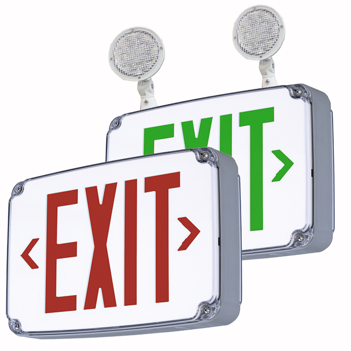 Wet Location Outdoor LED Emergency Exit Sign | Big Beam