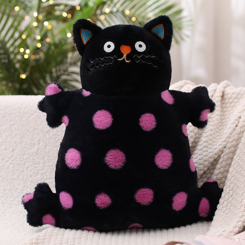 Funky Polka Dot Cat Plush Toy – Big Squishies