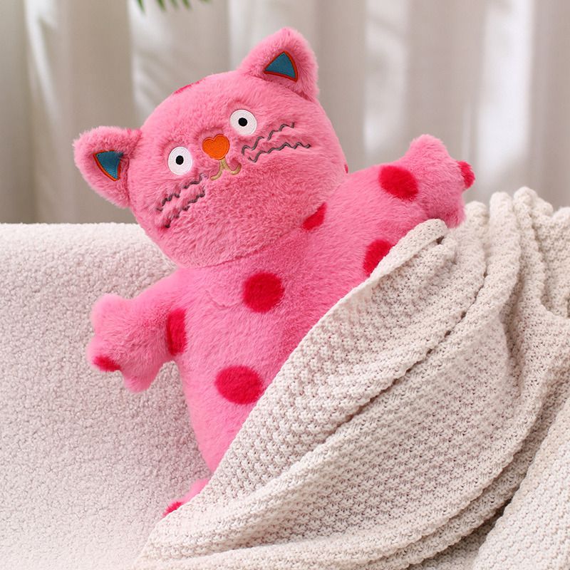 Funky Polka Dot Cat Plush Toy – Big Squishies