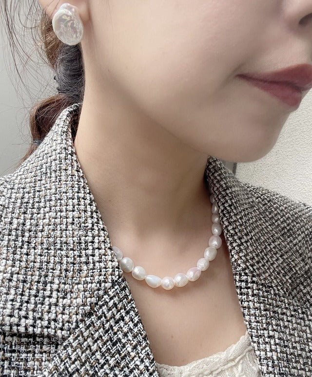 淡水バロックパールネックレス 入園入学式ママコーデ 結婚式にも