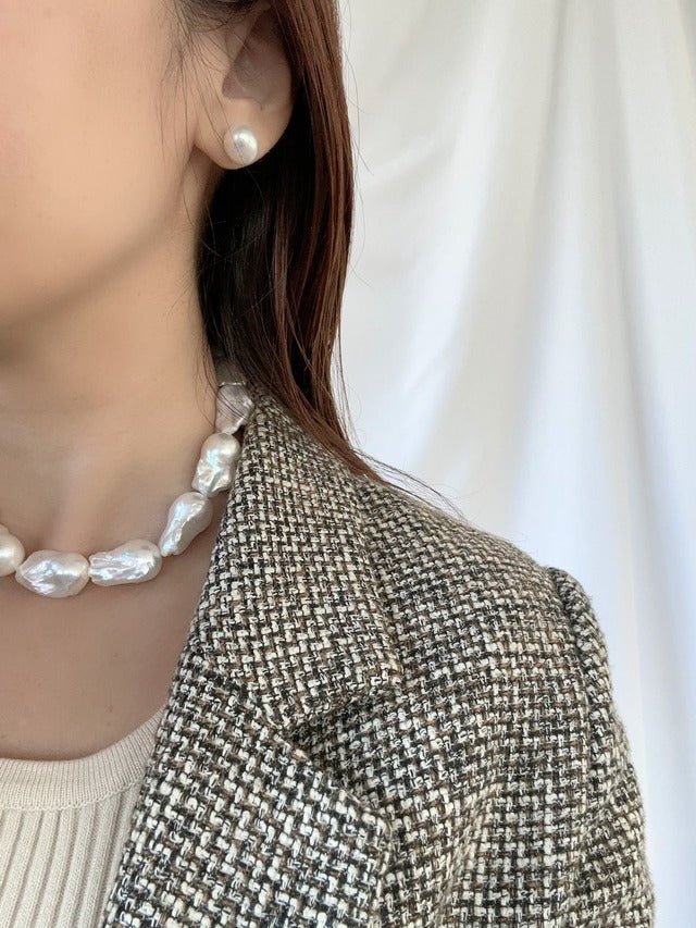 オイスターパールネックレス ブライダルパールアクセサリー 結婚式