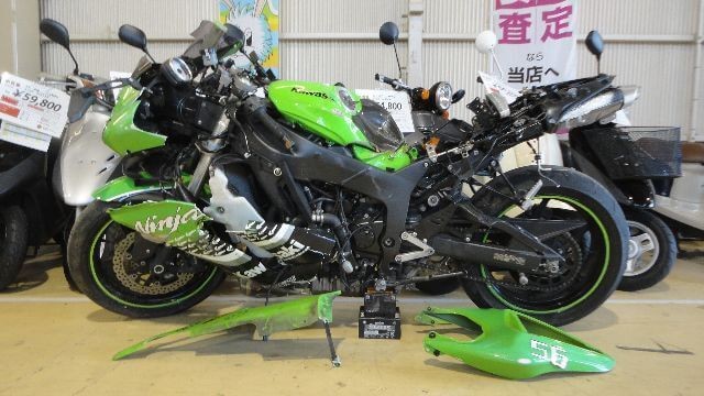 ZX-6R買取査定事例｜2007年式 スクラップ状態の事故車を8万円