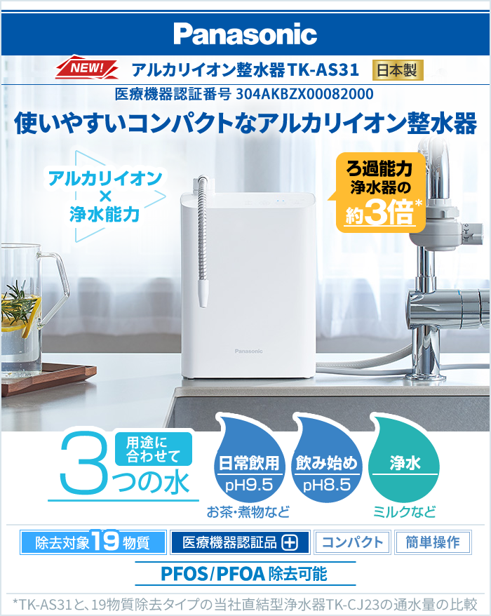 美研-biken-【レンタル浄水器】「パナソニック アルカリイオン整水器