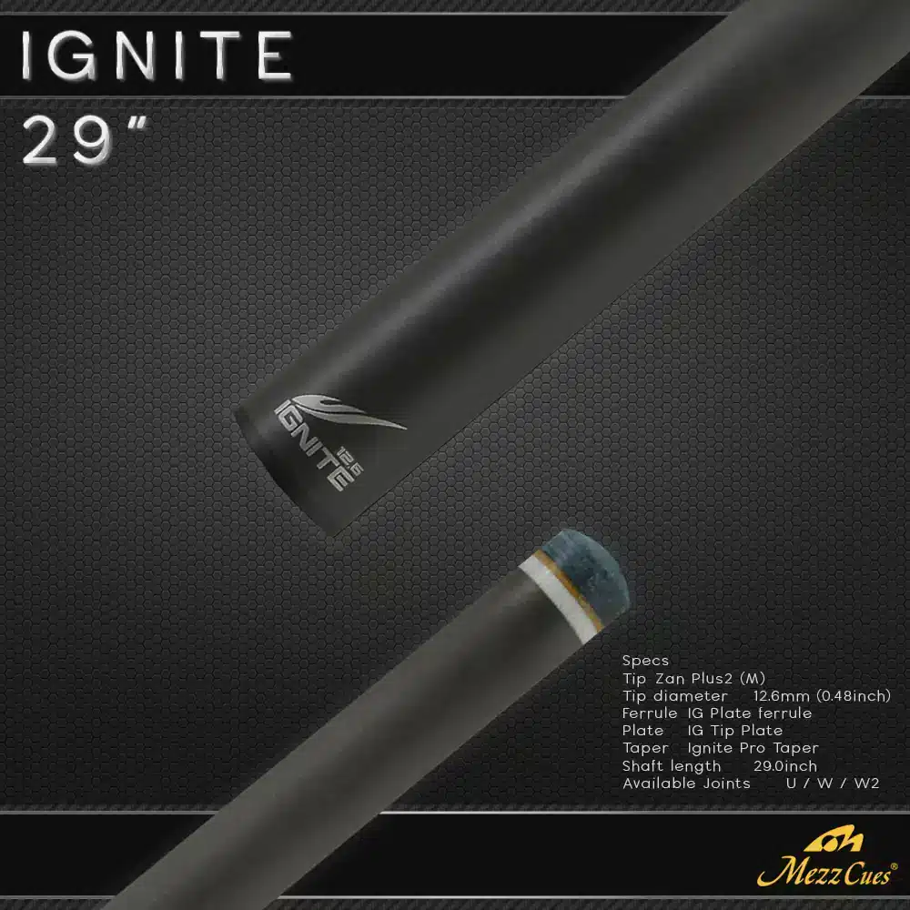 SHAFT MIKI 29-IGNITE 12,6 - Billiardshopgroup
