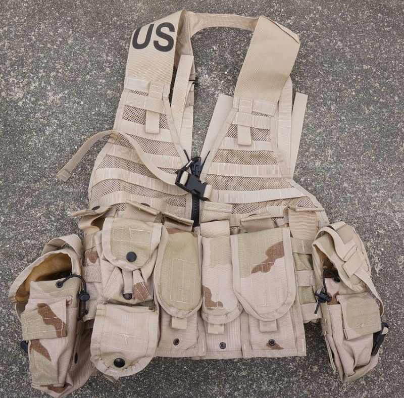 米軍MOLLEII FLCベスト ポーチ9個セット3Cデザート迷彩 新品