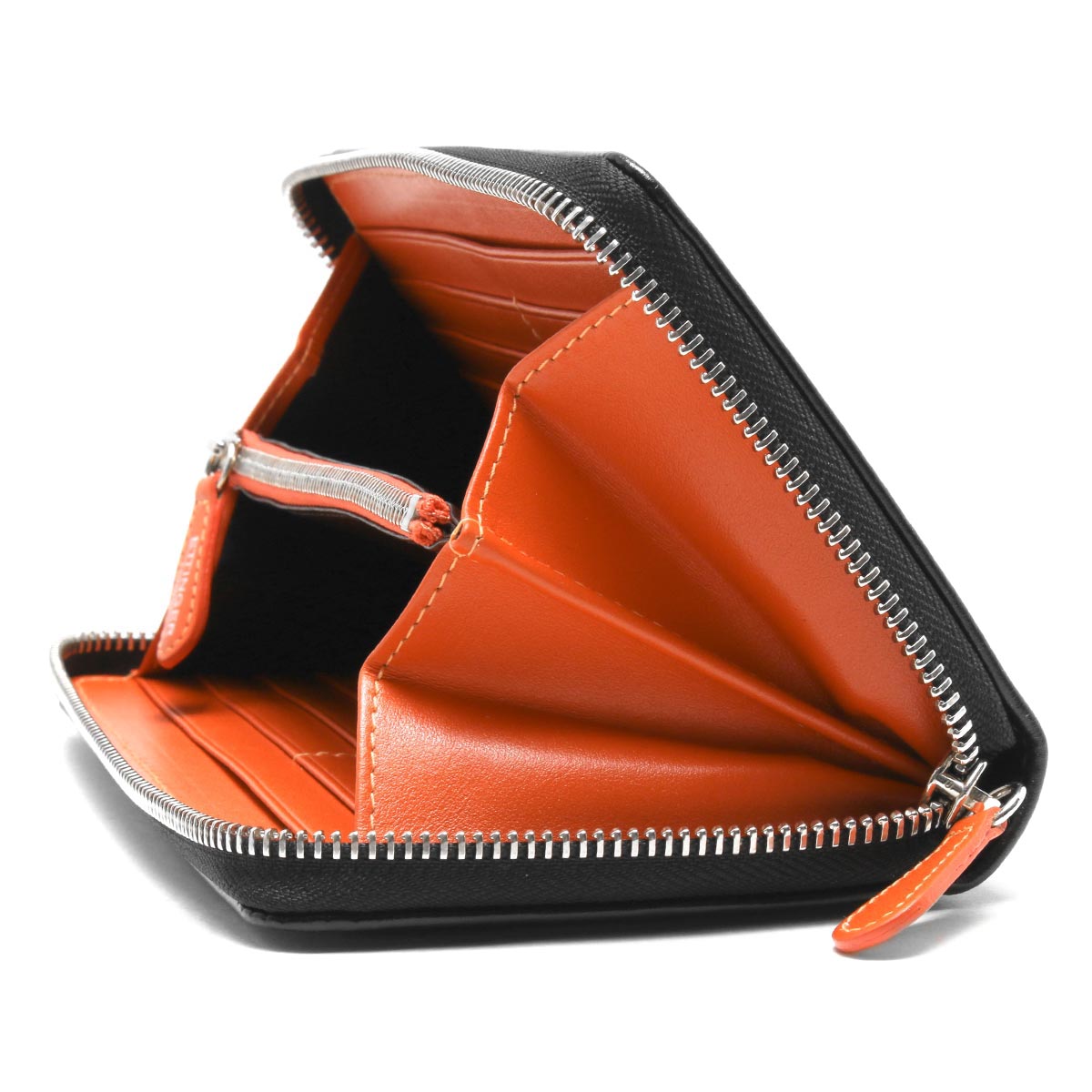 エッティンガー 長財布 財布 メンズ スターリング ブラック&オレンジ