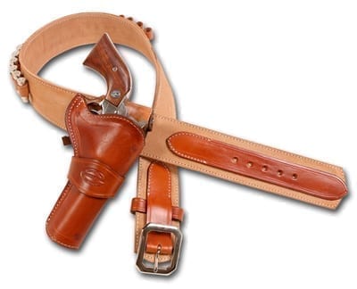 Leather Western Gun Belt - BH210 The Duke