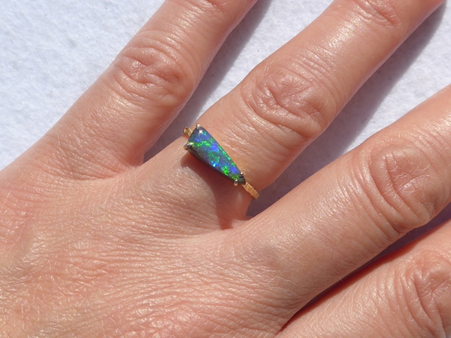 オパールリング｜ボルダーオパール｜オパール