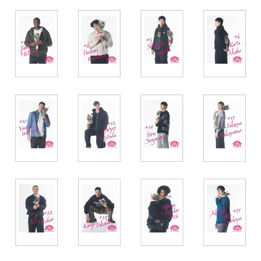 ブラインド】2025-26_チェキ風プリント_冬（私服）｜秋田ノーザン