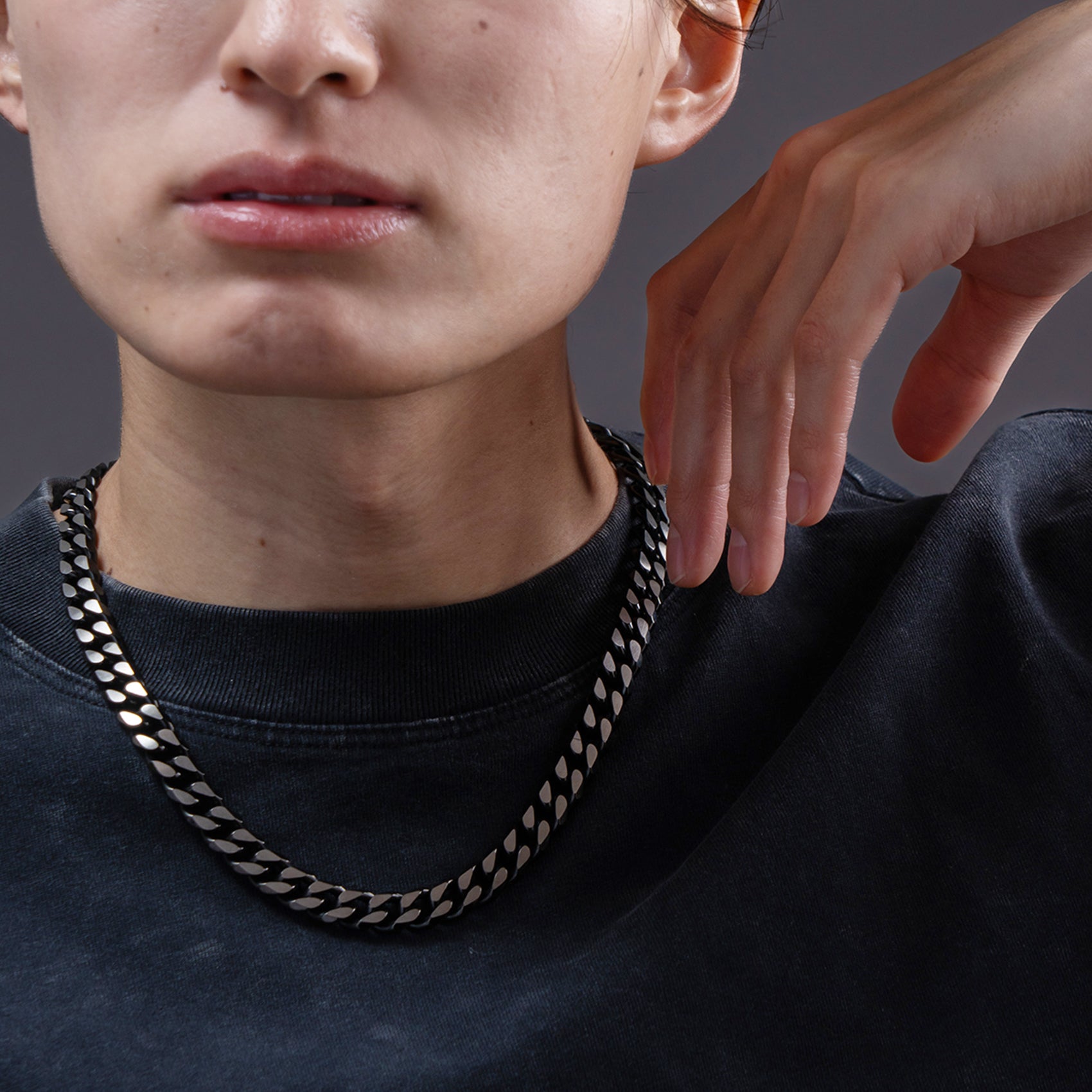 ブラックチェーンネックレス / BSN-701 – BLESS