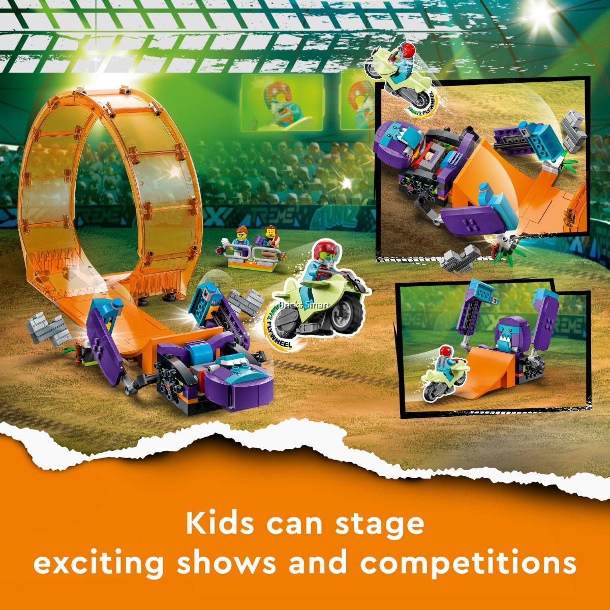 60338 LEGO City Smashing Chimpanzee Stunt Loop (226 Pieces)