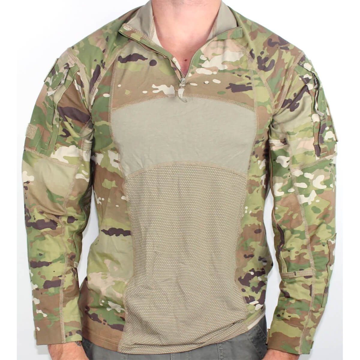 Army Combat Shirt USGI Massif OCP Multicam Shirts with Quarter Zip