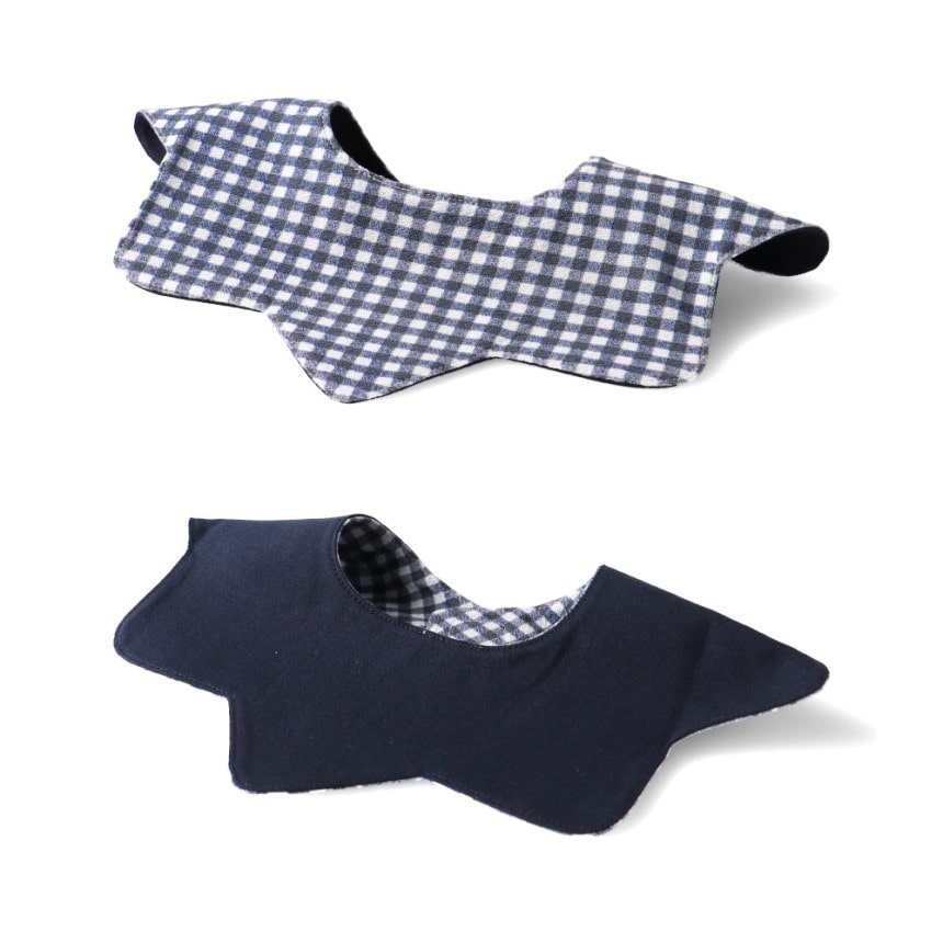 ベビー/リバーシブル】ギザギザギンガムチェックスタイ 2025春夏