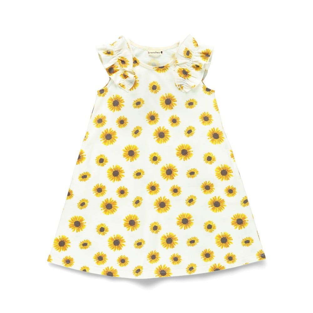 おそろい】ひまわり柄ワンピース 2024春夏 ｜子供服&ベビー服