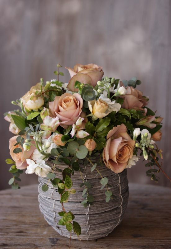 クラシカルラウンドアレンジメント | フラワーアレンジメントスクール