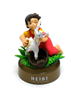 ファミリーマート：アルプスの少女ハイジボトルキャップフィギュア