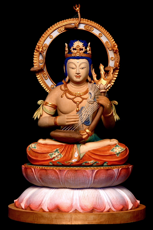 柬埔寨菩薩棋沈香 精雕観音像 小型仏堂供養用 5468 柬埔寨菩薩棋沈香
