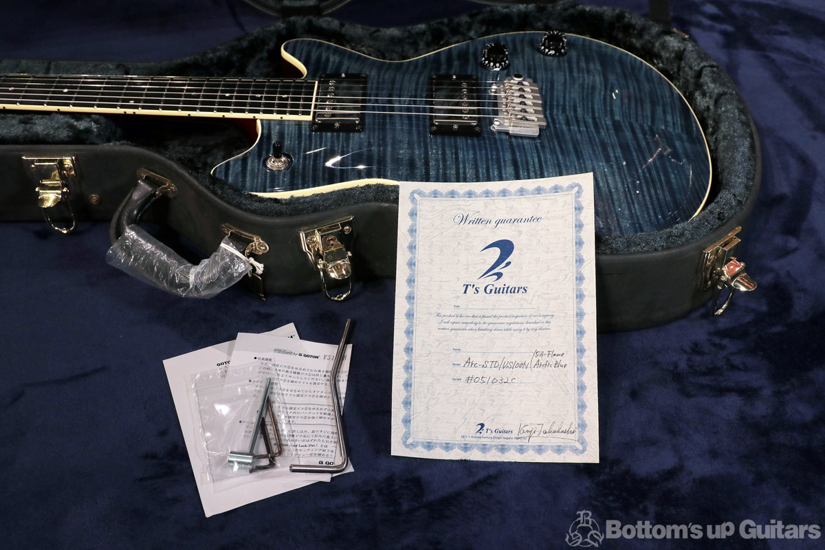 T's Guitars Arc Standard 5A Flame Top / Honduras Mahogany - Arctic