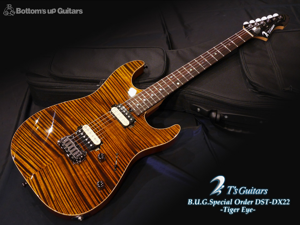T's Guitars DST-DX 22 5A+ selected top - Tiger Eye -【BUG Special