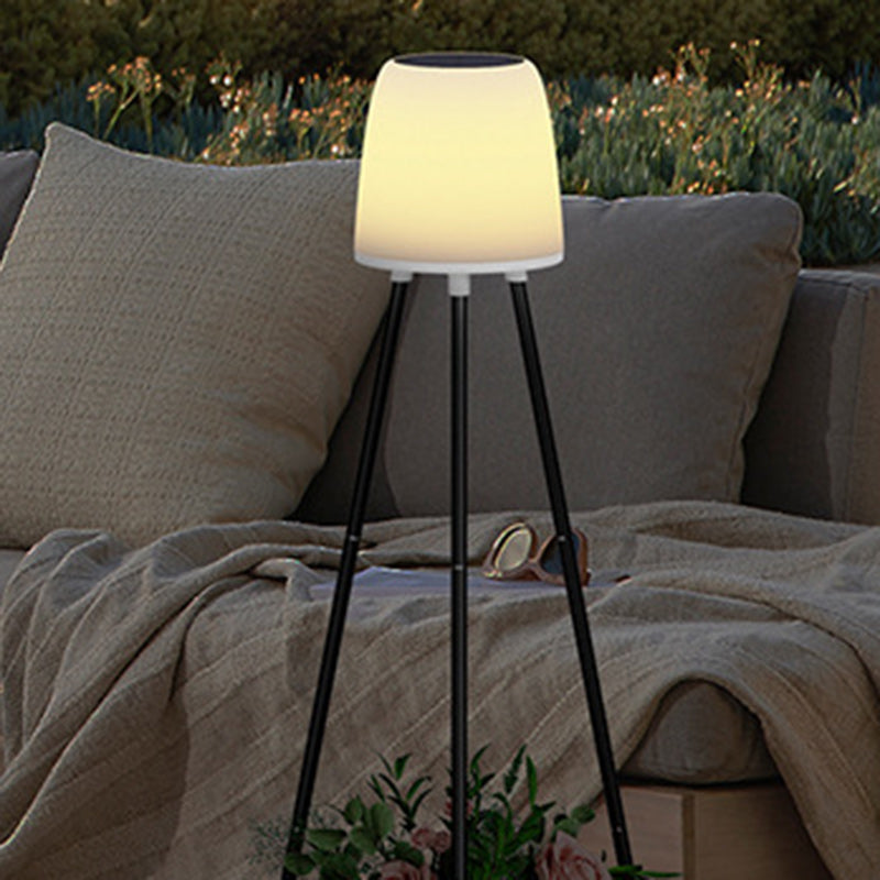 モダンアールデコ防水PPアイアンソーラーLEDスタンディングフロア