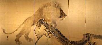 三重県立美術館 竹内栖鳳 《虎・獅子図》 1901年 解説