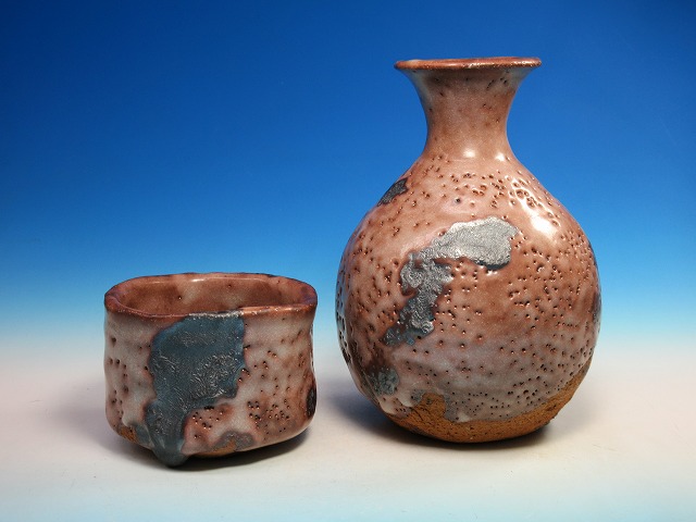 備前窯変徳利｜作家名：中村 六郎｜文錦堂 | 文錦堂