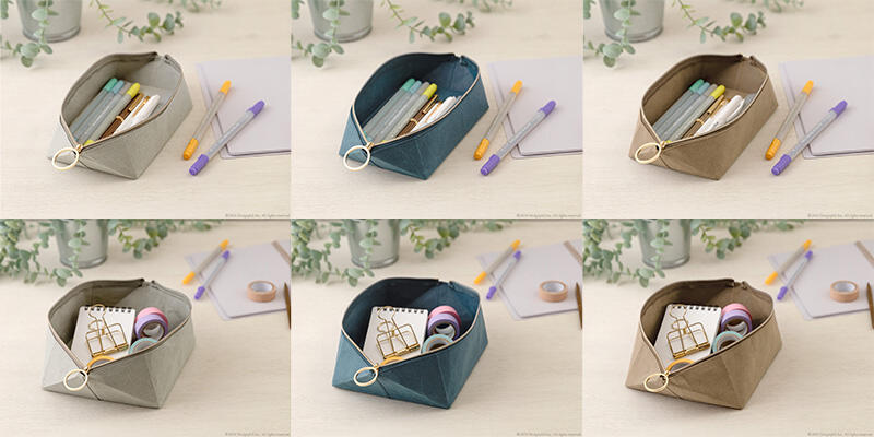 新製品】開くとトレーになる！紙素材のポーチ｜