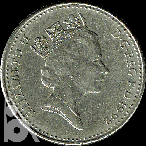 10ペンス 白銅貨(1992年発行) < イギリス < 海外通貨 < 文鉄・お札と