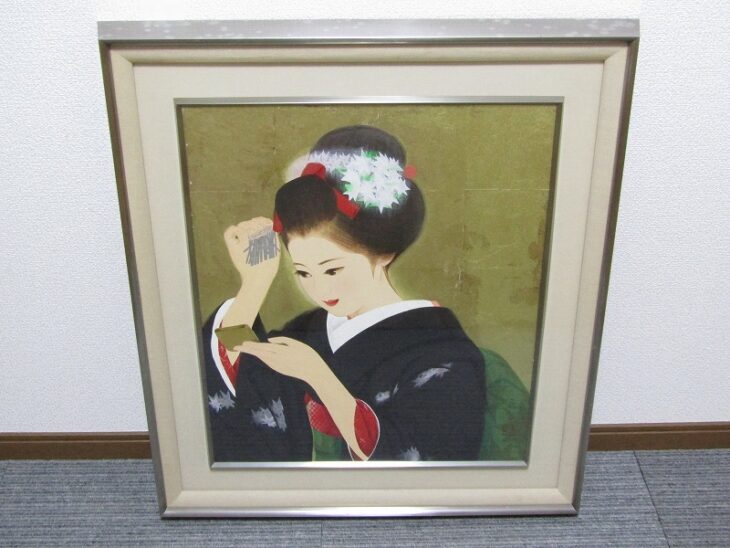 清水達三「舞妓」日本画や浮世絵 木版画など【東京都国分寺市】 ｜骨董