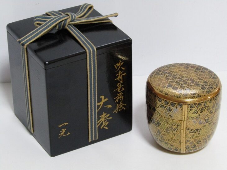 加賀蒔絵師 清瀬一光 作 内梨地 蒔絵 大棗 茶道具 ｜骨董品買取・和