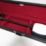 津軽三味線 太棹 子持ち綾杉胴 紅木 金細 ハードケース 鼈甲撥 ｜骨董