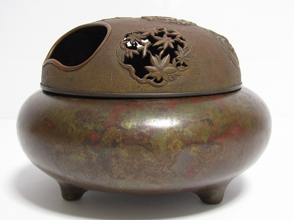 香取秀真 斑紫銅 香炉 | 骨董品買取・和楽器買取 五宝堂