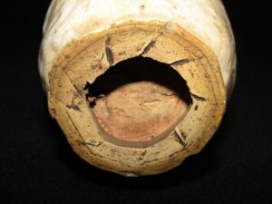 東京都港区にて、水月焼、楽山焼、二六焼の天神蟹彫の煎茶碗、湯呑