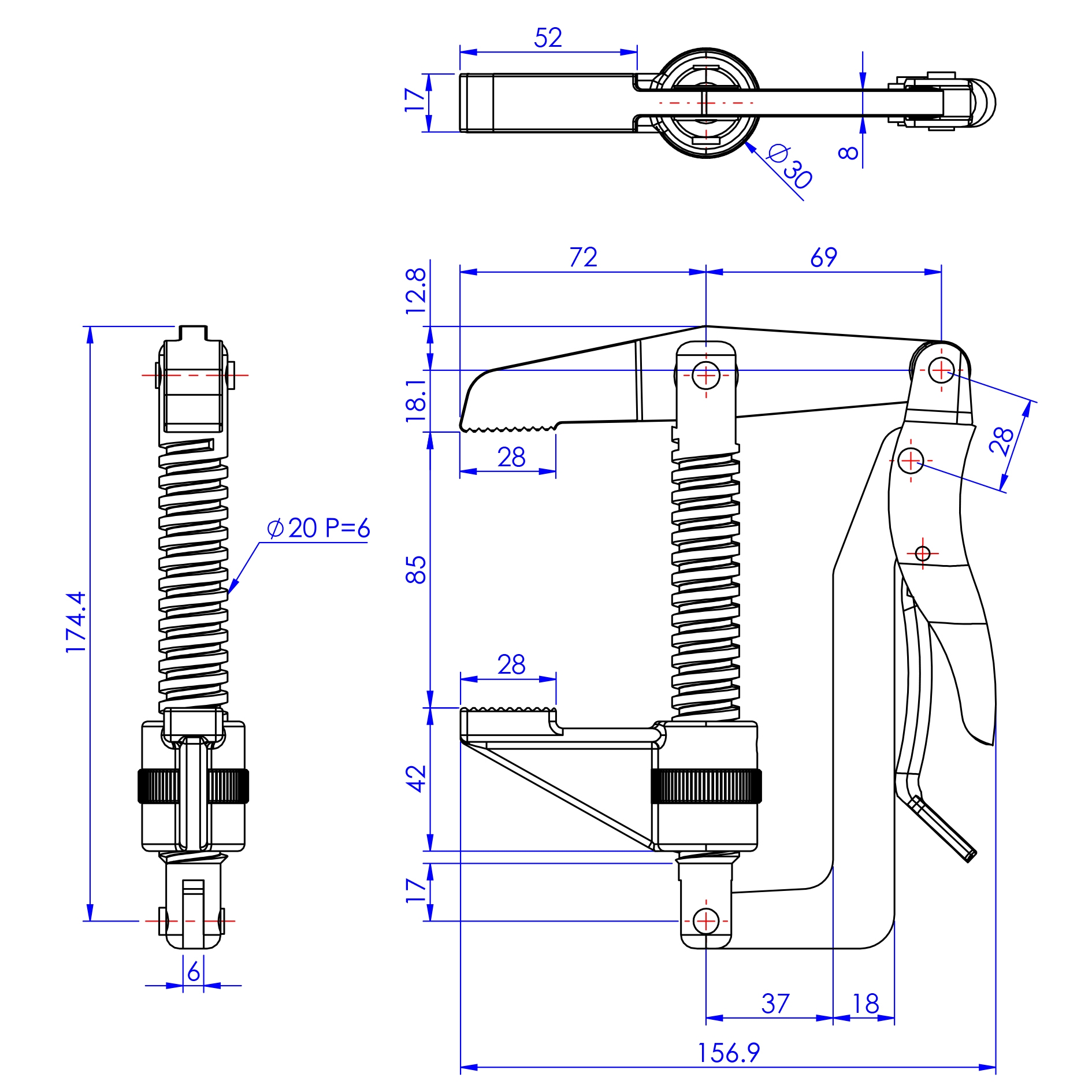 Good Handステンレススチールトグルクランプ - Fタープクランプ-GH-80070