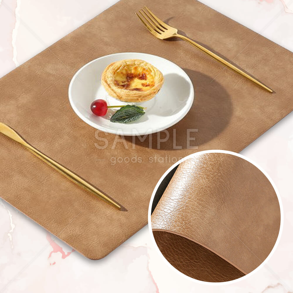 ランチョンマット 2枚セット PUレザー 両面仕様 北欧風 滑り止め 撥水