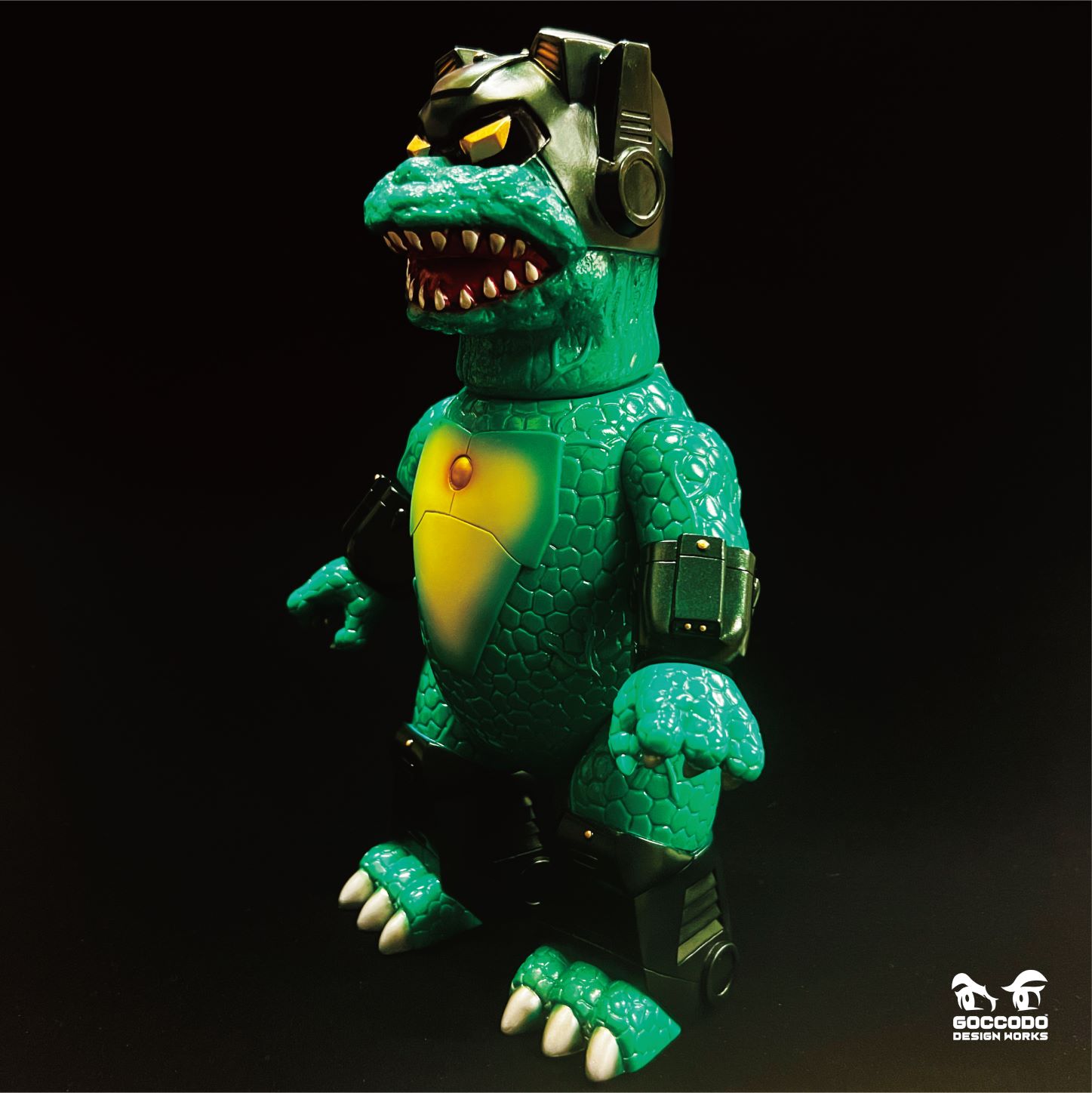 気合田くん goccodo sofubi sofvi スーパー気合ブロス 緑色 気合田くん