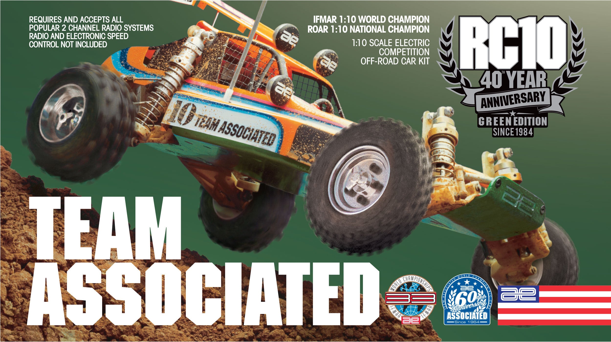Team Associated RC10 Classic 40th Anniversary Green Edition, ASC