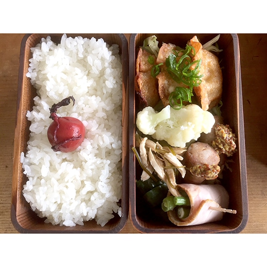 GAIAネット杉の木クラフト 曲げわっぱ弁当箱（拭き漆） 角二段(二段