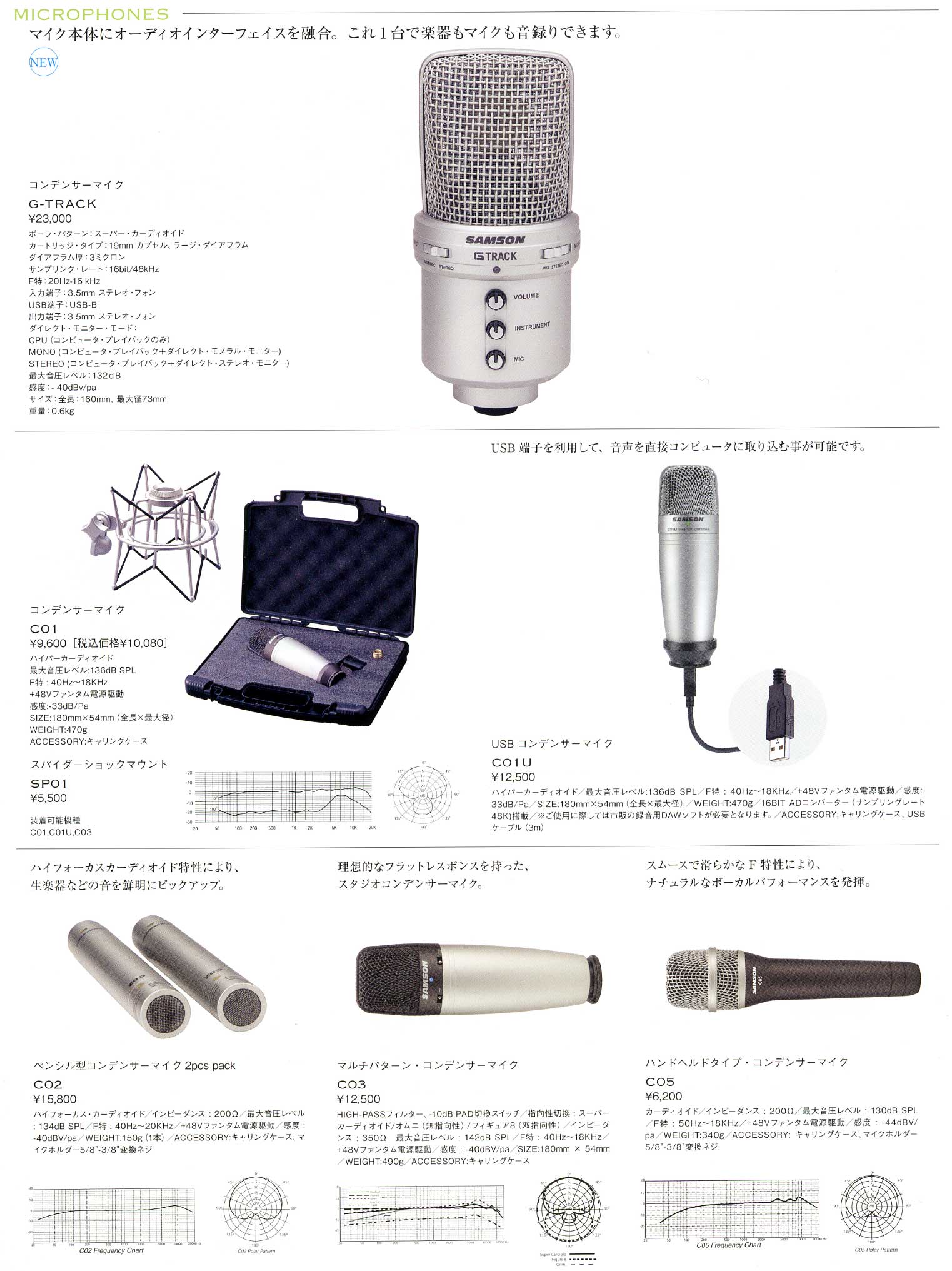 マイクロフォンの販売～SAMSON～【ガッキコム】