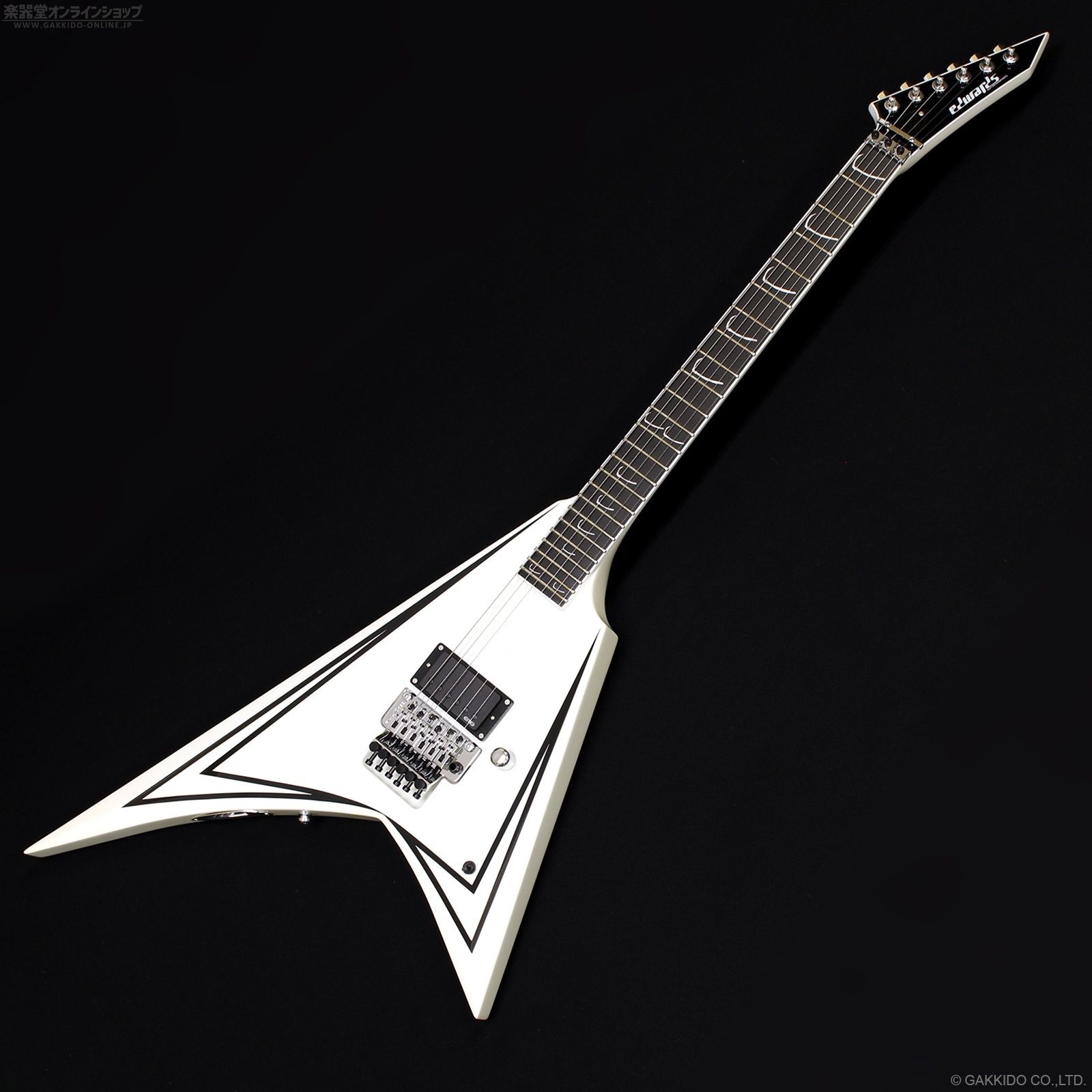 Edwards E-ALEXI SCYTHE [White with Black Pin Stripe] - 楽器堂