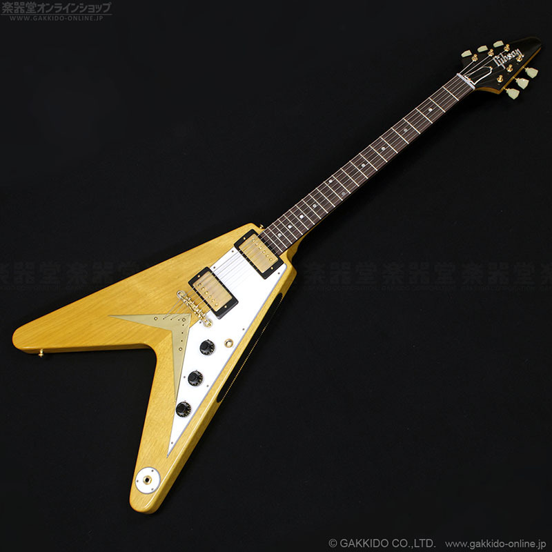 Gibson Custom Shop 1958 Korina Flying V with White Pickguard