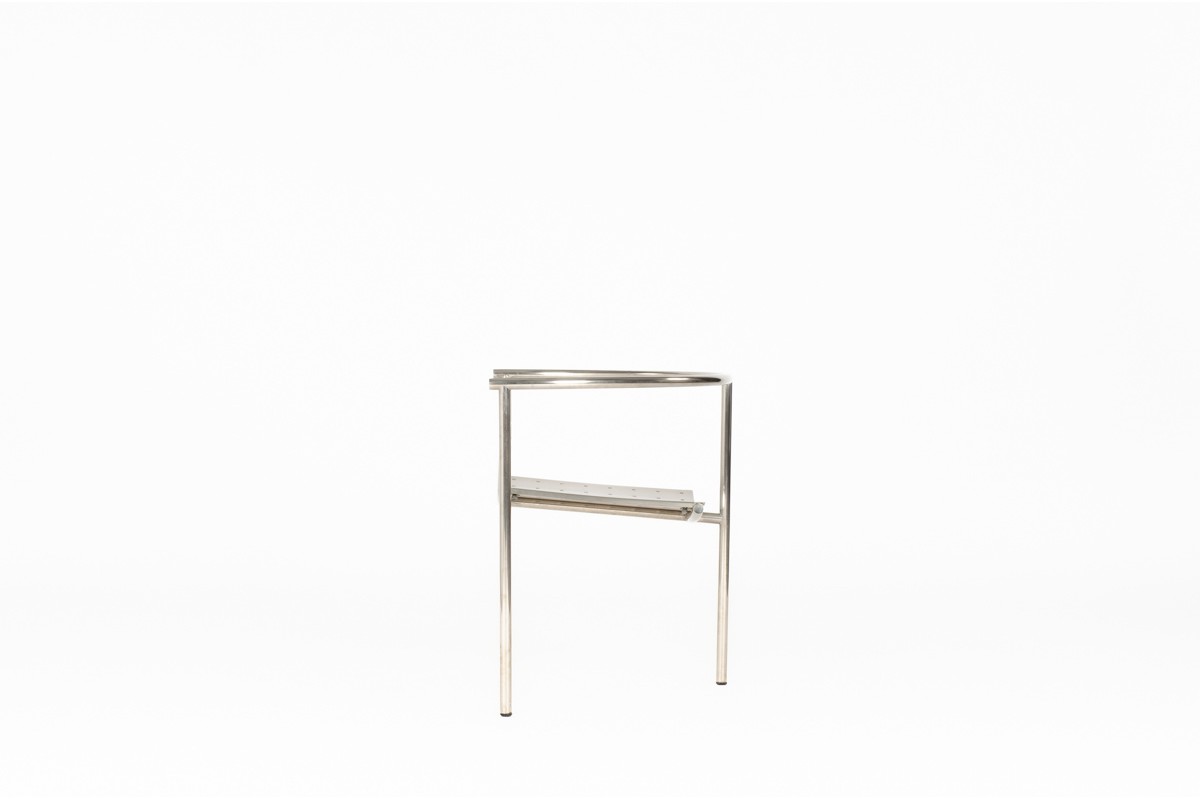 Dr Sonderbar armchairs: an authentic model in chrome by Starck for