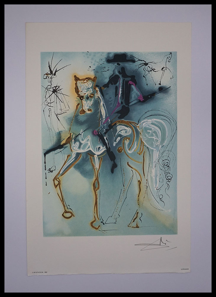 Salvador DALI - Les chevaux Daliniens - Le Picador - lithography