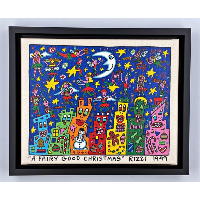 Zertifiziert: James Rizzi - Original auf Leinwand * a fairy good