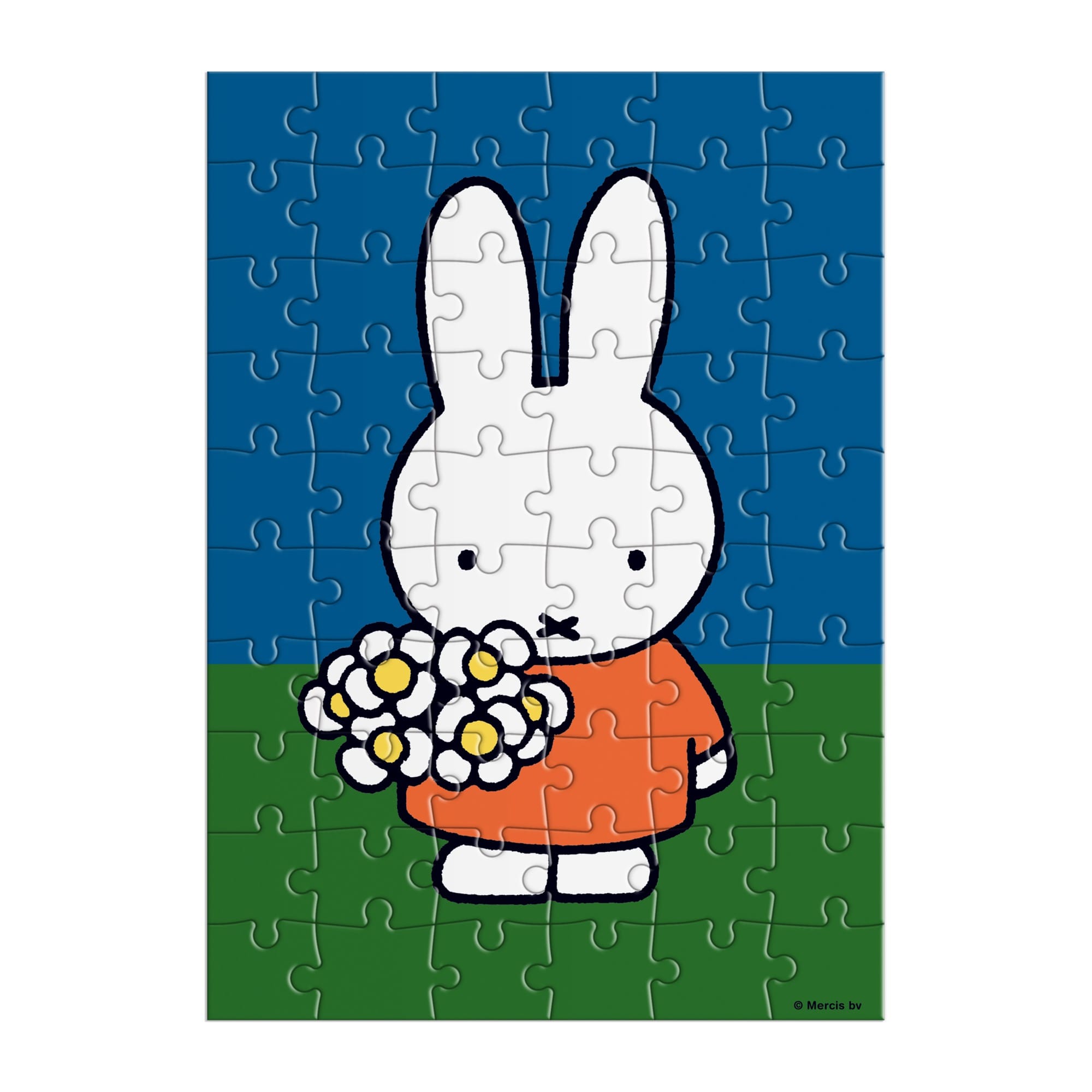 Miffy with Flowers Greeting Card Puzzle – Galison