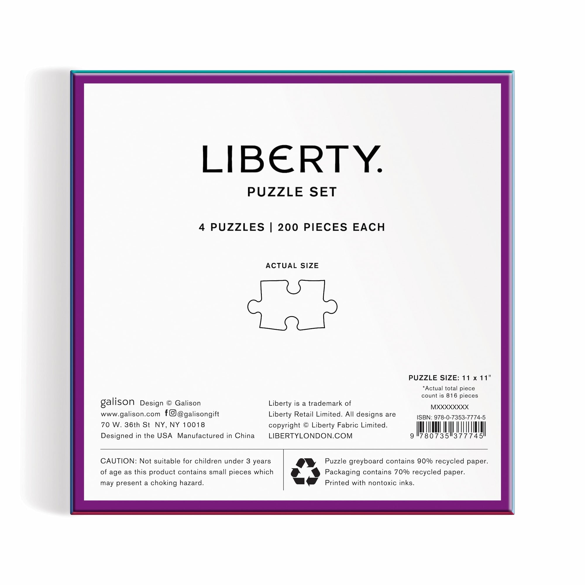 Liberty Power of Love Set of 4 Puzzles – Galison