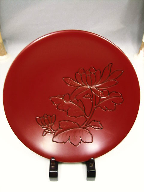 工芸品・漆器・村上木彫堆朱・鉢・堆朱・堆朱菊紋ときわ鉢八寸・高橋