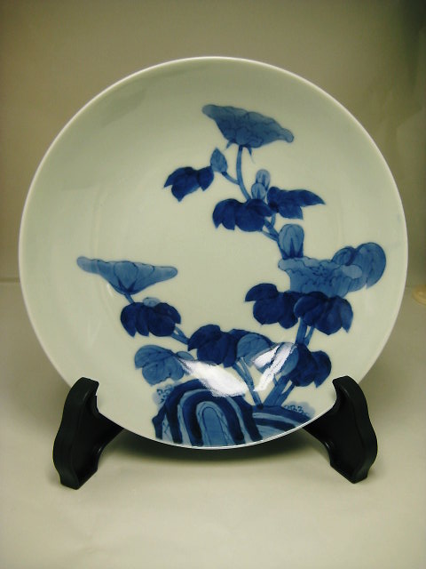 古美術・古道具・古伊万里・鍋島染付皿・江戸後期 茶道具・古道具・古